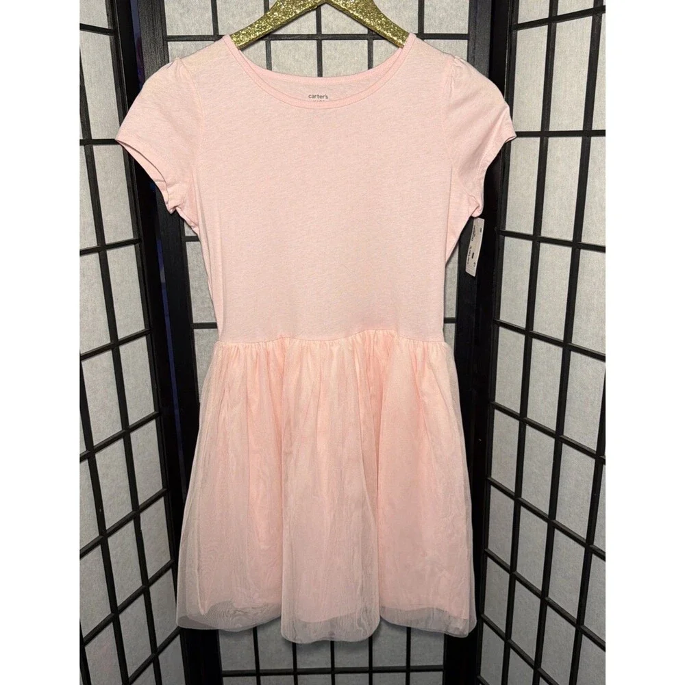 Carter’s XL 14 Short‎ sleeve Tutu Dress Girl's Pink NEW